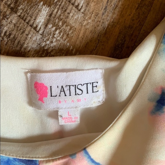 L’atiste Watercolor A-Line Sleeveless Dress - Picture 3 of 5